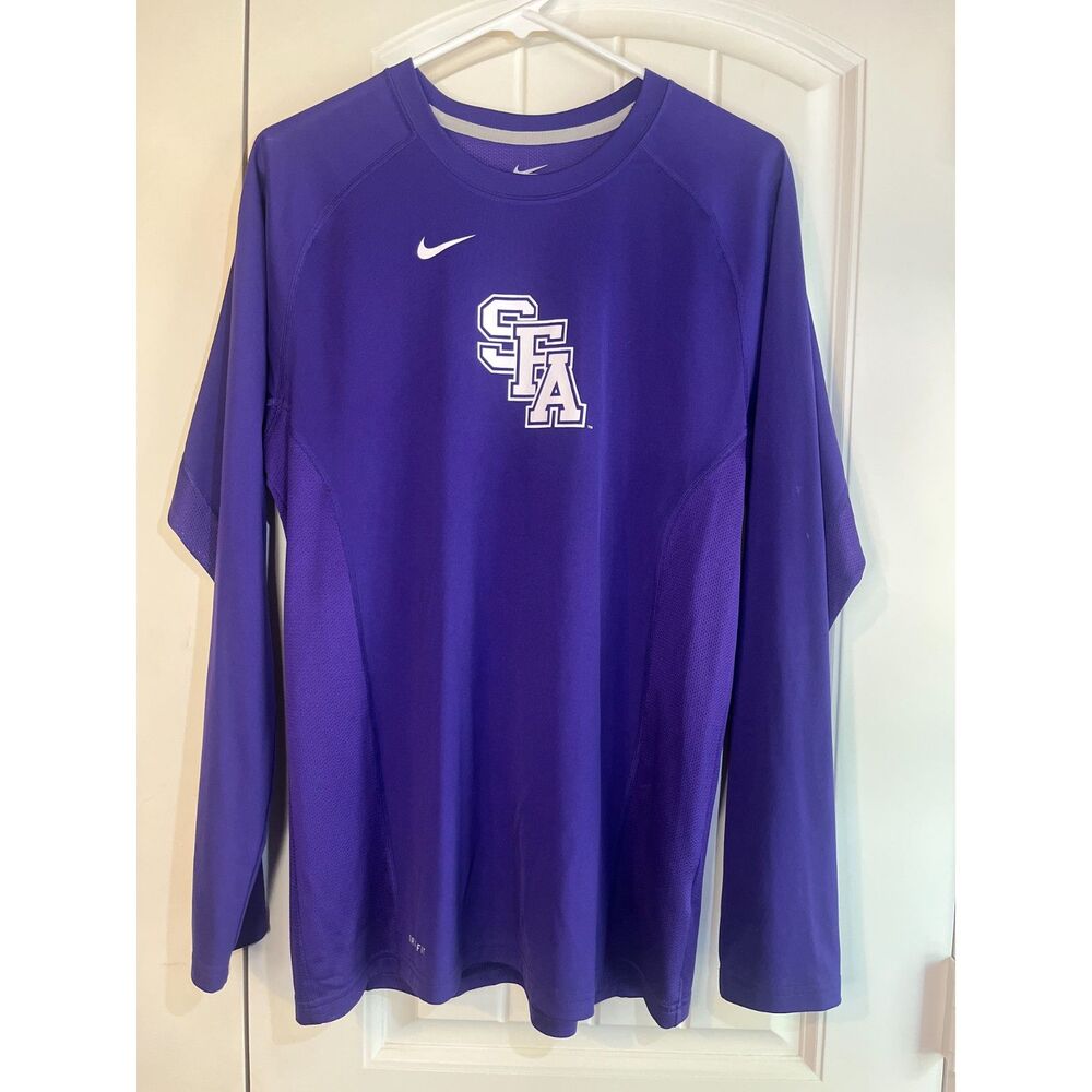 Nike SFA Stephen F Austin Lumberjacks Dri-FIT Long Sleeve Shirt M